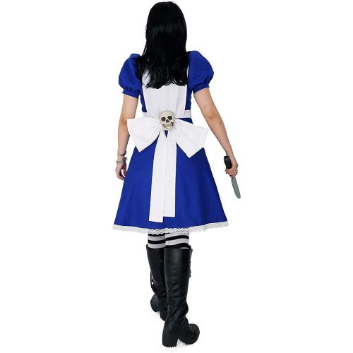  할로윈 용품miccostumes Womens Alice Liddell Cosplay Costume Halloween Dress with Apron Skull Pendant