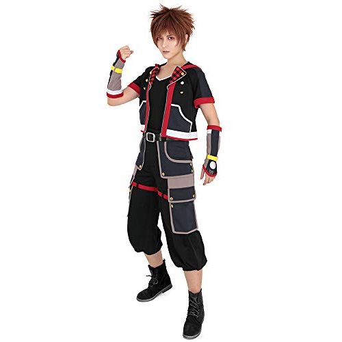  할로윈 용품miccostumes Mens Sora Cosplay Costume Halloween Outfit Jacket Pants Belt