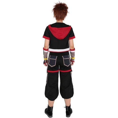  할로윈 용품miccostumes Mens Sora Cosplay Costume Halloween Outfit Jacket Pants Belt