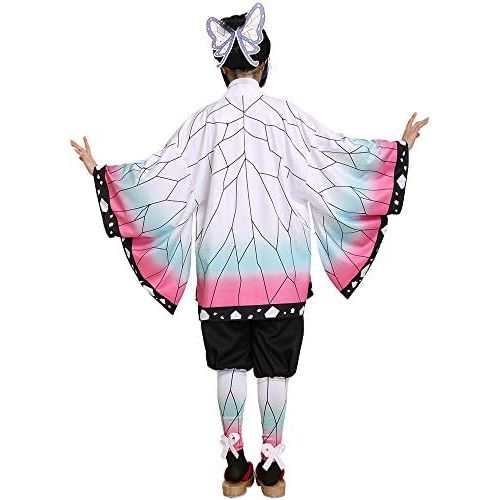  할로윈 용품miccostumes Womens Kochou Shinobu Kimono Cosplay Costume Outfit