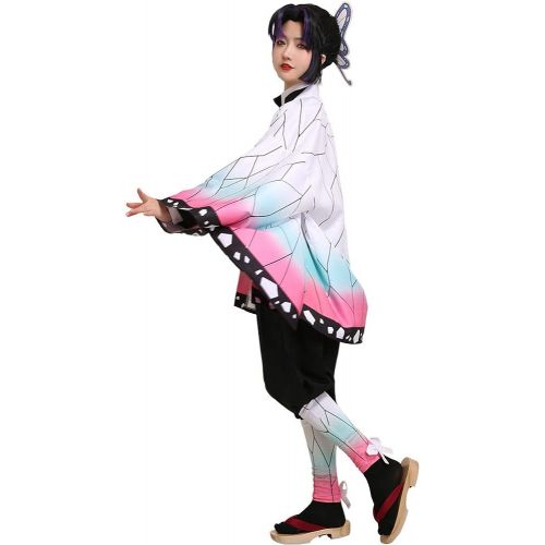  할로윈 용품miccostumes Womens Kochou Shinobu Kimono Cosplay Costume Outfit