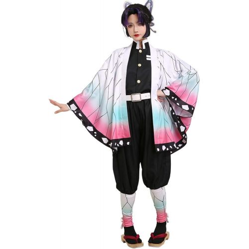  할로윈 용품miccostumes Womens Kochou Shinobu Kimono Cosplay Costume Outfit
