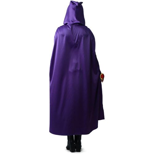  할로윈 용품miccostumes Womens Rachel Purple Cloak Black Jumpsuit Cosplay Costume