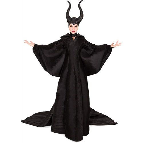  할로윈 용품miccostumes Womens Evil Queen Halloween Costume Black Gown Dolman Dress with Horned Headpiece