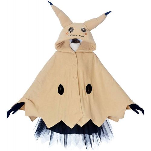  할로윈 용품Miccostumes Womens Mimikyu Cosplay Cloak with Skirt Belt Gloves