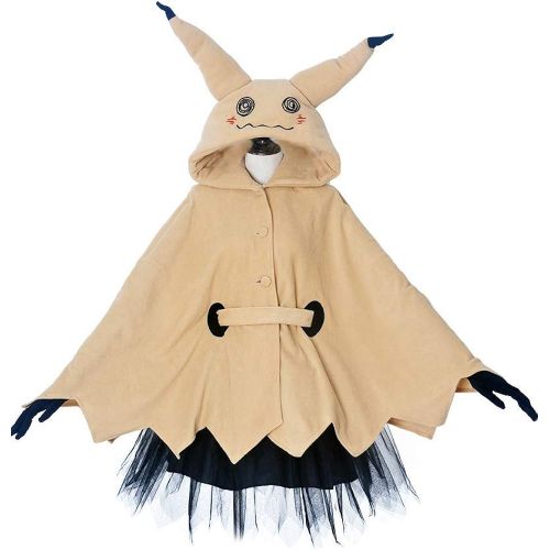  할로윈 용품Miccostumes Womens Mimikyu Cosplay Cloak with Skirt Belt Gloves