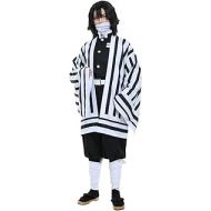 miccostumes Mens Obanai Iguro Cosplay Costume Kimono Uniform Outfit