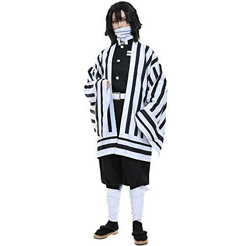  할로윈 용품miccostumes Mens Obanai Iguro Cosplay Costume Kimono Uniform Outfit