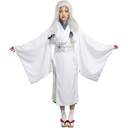  할로윈 용품miccostumes Womens Older Sister Spider Demon Kumo oni Ane Cosplay Costume Kimono