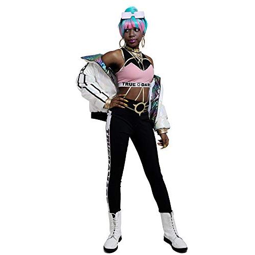  할로윈 용품miccostumes Womens True Damage Qiyana Cosplay Costume Jacket Outfit Full Set