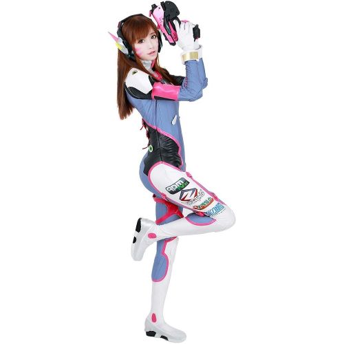  Miccostumes Womens D.Va Hana Song Cosplay Costume