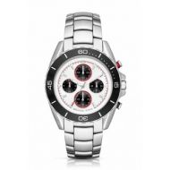 Michael Kors Mens MK8476 JetMaster Chronograph White Dial Silver-Tone Stainless Steel Bracelet Watch by Michael Kors