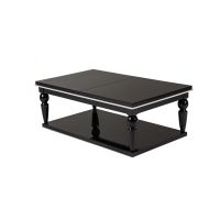 Michael Amini 9025601-805 Sky Tower Cocktail Table, Black Ice