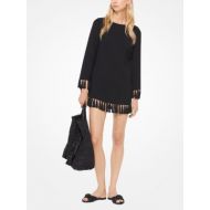 Michael Kors Collection Double-Face Wool Tricotine Tassel Tunic