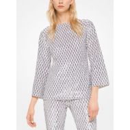 Michael Kors Collection Geometric Sequined Stretch-Tulle Tunic