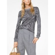 Michael Kors Collection Palm Linen Pullover