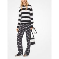Michael Kors Collection Coin Dot Crushed Georgette Pajama Pants