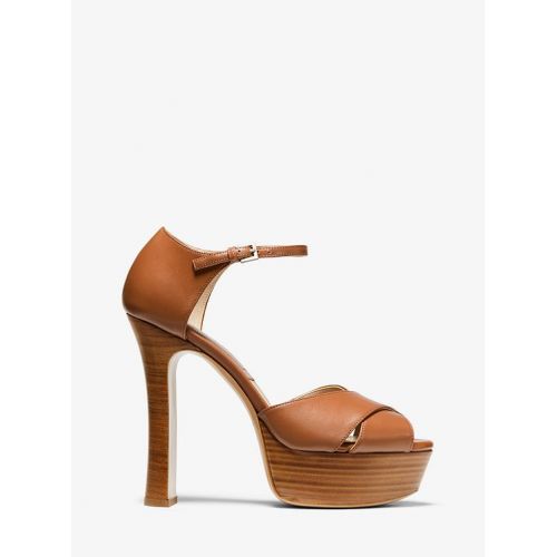 마이클 코어스 Michael Kors Collection Huxley Leather Platform Sandal