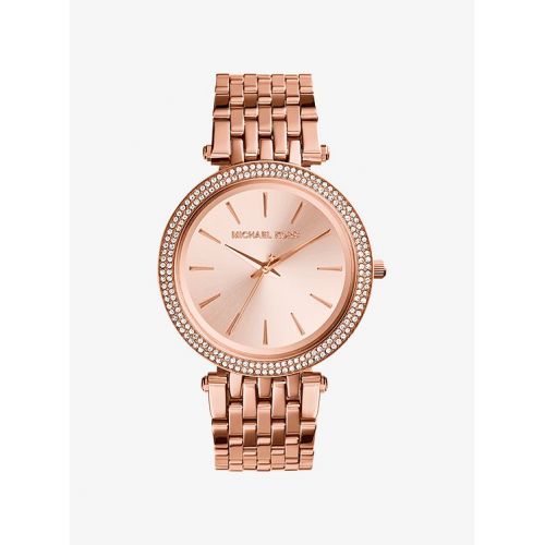 마이클 코어스 Michael Kors Darci Pave Rose Gold-Tone Watch