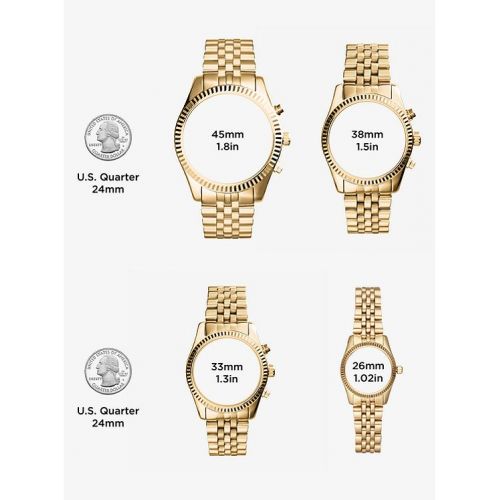 마이클 코어스 Michael Kors Darci Pave Rose Gold-Tone Watch