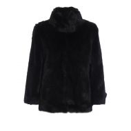 Michael Kors Faux fur A-line short coat