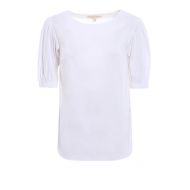 Michael Kors White cotton blend blouse