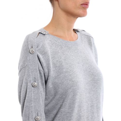 마이클 코어스 Michael Kors Jewel detail sleeve pearl sweater