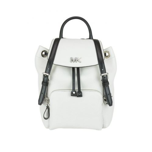 마이클 코어스 Michael Kors Mott white leather small backpack