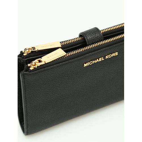 마이클 코어스 Michael Kors Adele black double zip wallet