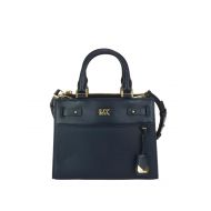 Michael Kors Mott navy blue leather mini bag