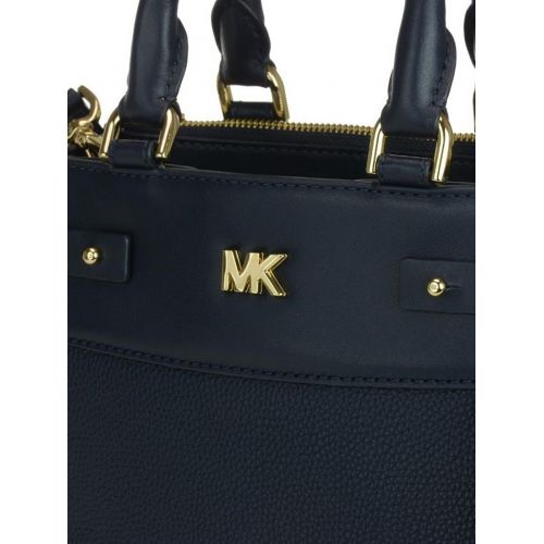 마이클 코어스 Michael Kors Mott navy blue leather mini bag