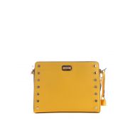 Michael Kors Sylvie studded yellow messenger bag