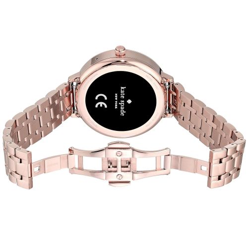 마이클 코어스 Michael Kors Kate Spade New York Scallop Touchscreen Smartwatch, Rose Gold-tone Stainless Steel Bracelet, 42mm, KST2005