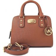 Michael Kors Saffiano Leather MINI Satchel in Luggage Brown