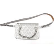 Michael Kors Fanny Pack, Grey/Silver/White, Medium