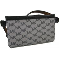 New Michael Kors Logo Fanny Pack Belt Wallet Size Large 36-38 Waist Purse Bag Gray