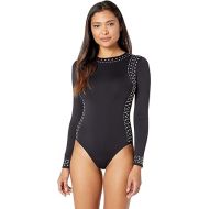 Michael Michael Kors Glam Deco Rashguard Surf Suit Black 6