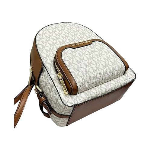 마이클 코어스 Michael Kors Jaycee XS Mini Convertible Backpack MK Signature Crossbody (Vanilla)