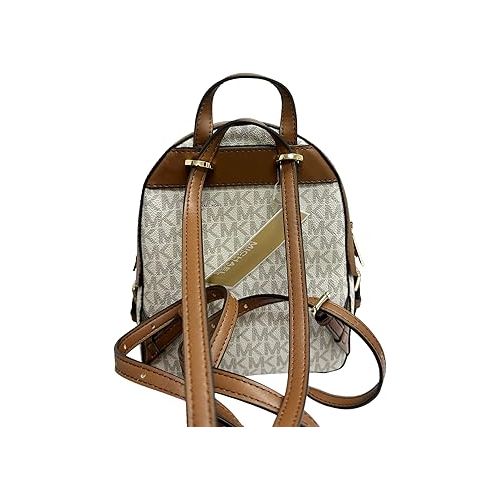 마이클 코어스 Michael Kors Jaycee XS Mini Convertible Backpack MK Signature Crossbody (Vanilla)