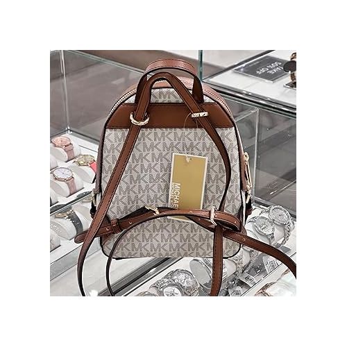 마이클 코어스 Michael Kors Jaycee XS Mini Convertible Backpack MK Signature Crossbody (Vanilla)