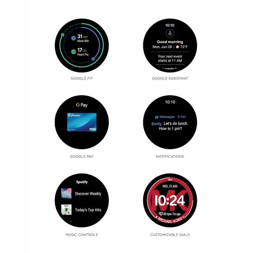 마이클 코어스 Michael Kors Access Gen 4 MKGO Smartwatch- Lightweight Touchscreen Powered with Wear OS by Google with Heart Rate, GPS, NFC, and Smartphone Notifications