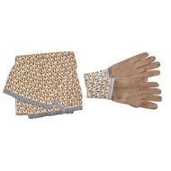 Michael Kors Signature MK 3 Piece Set Scarf, Beanie, Gloves Camel Grey One Size