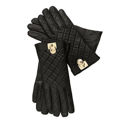 마이클 코어스 MICHAEL Michael Kors Womens Tech Touch Quilted Leather Hamilton Lock Gloves