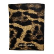 Michael Kors Money Pieces Butterscotch Saffiano Leather Passport Holder Case Cover Wallet