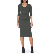 Michael Stars Ruched Midi Dress