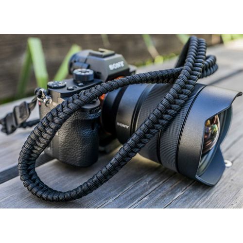  Michael The Maven Maven Paracord Camera Strap for Canon Nikon Sony Panasonic Cameras (Skinny, Black)