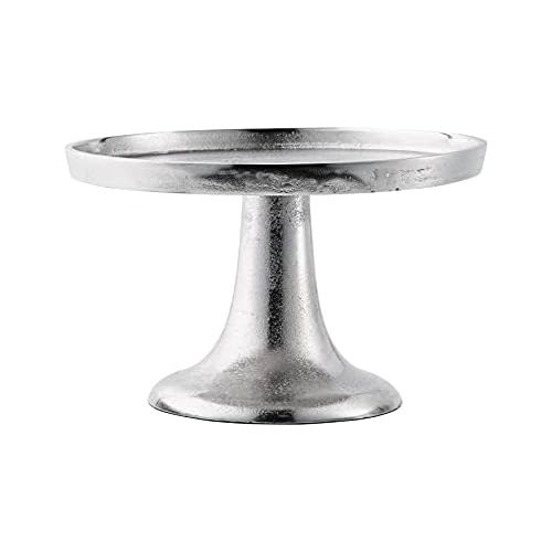  Besuchen Sie den MichaelNoll-Store MichaelNoll Dekoteller Schale Servierplatte Aluminium Silber M 26,5 cm