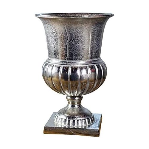  Michael Noll Vase Flower Vase Vase Vase Decorative Vase Aluminium Silver Luxury S 29 cm