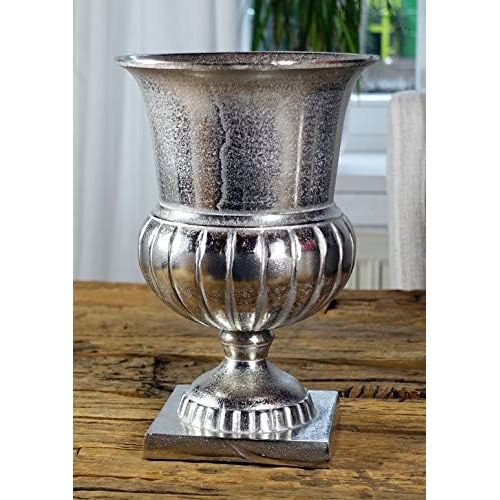  Michael Noll Vase Flower Vase Vase Vase Decorative Vase Aluminium Silver Luxury S 29 cm