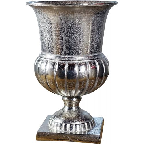  Michael Noll Vase Flower Vase Vase Vase Decorative Vase Aluminium Silver Luxury S 29 cm